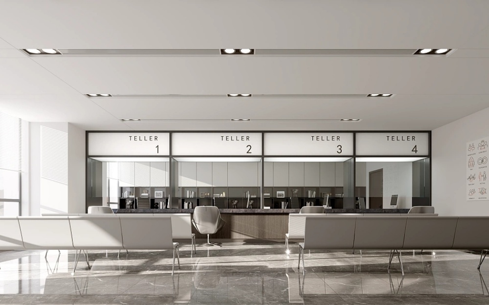 現(xiàn)代黑白灰簡約辦公室裝修設計